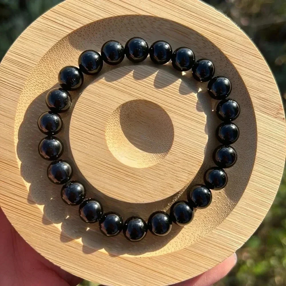 Handmade Unisex black onyx bracelet